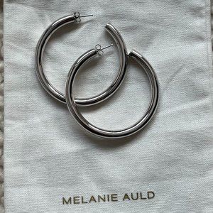 Melanie Auld Silver Tone Hoop Earrings